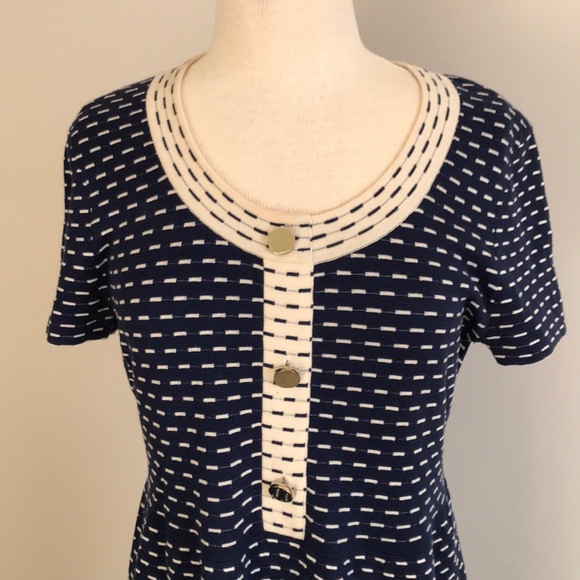 Kate Spade short sleeve silk and cashmere dress - Picture 3 of 11